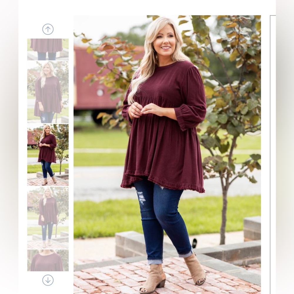 SOLD *******Chic Soul Wine swing Top XL
